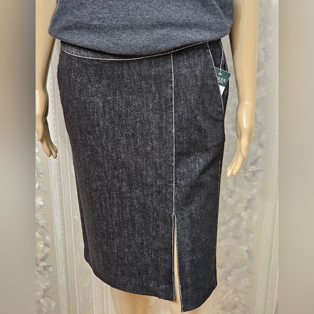 Ralph Lauren Denim Jeans Pencil Skirt NWT